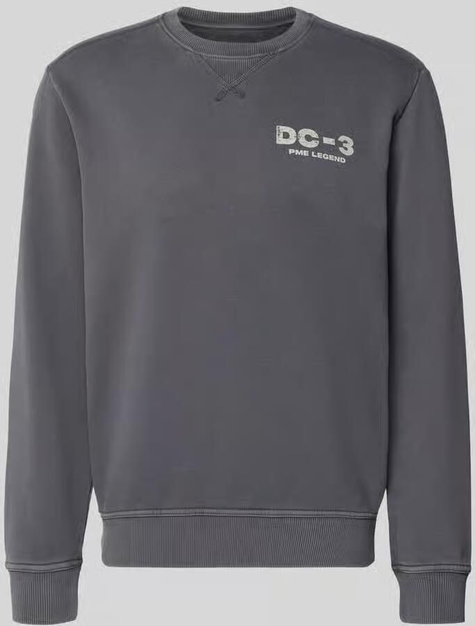 PME LEGEND Sweatshirt met garment-dye wassing en artwork - Foto 2