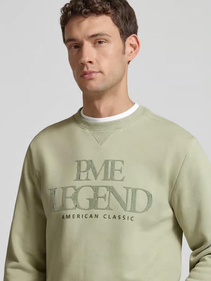 PME Legend Sweatshirt met labelprint - Foto 2