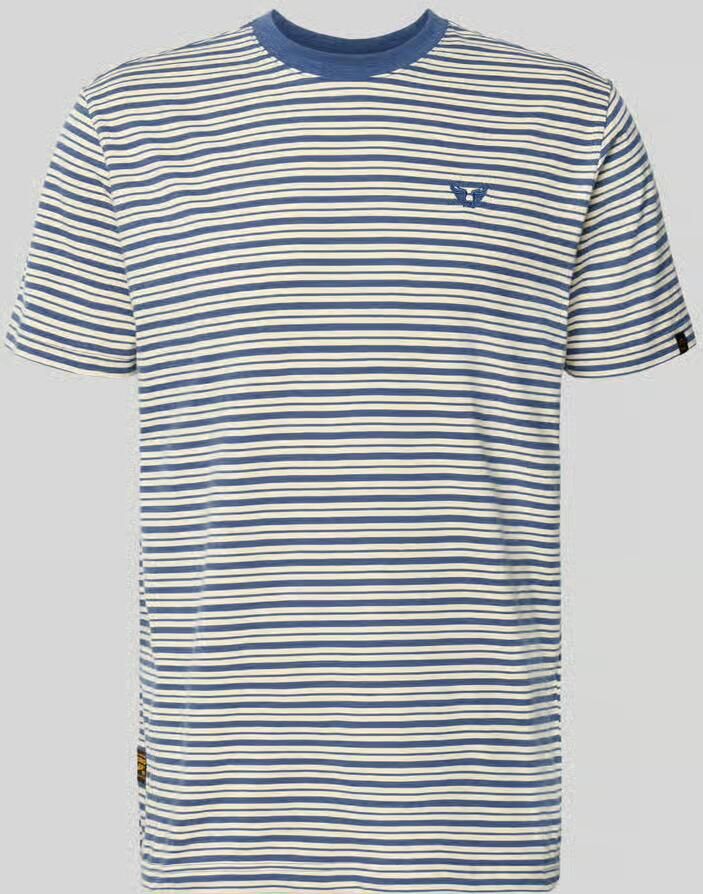 PME Legend T-shirt in all-over look met ronde hals - Foto 4