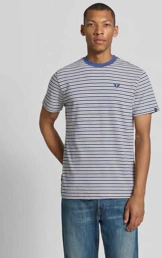 PME Legend T-shirt in all-over look met ronde hals - Foto 5