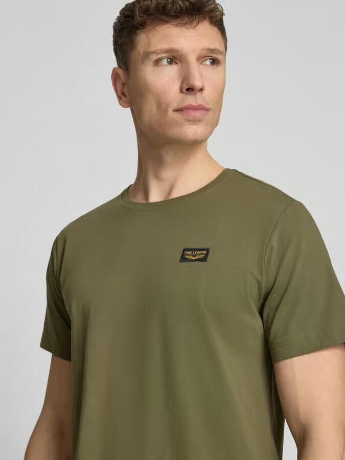PME LEGEND Heren Polo's & T-shirts Short Sleeve R-neck Guyver Tee Olijf - Foto 8