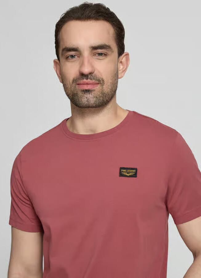 PME LEGEND Heren Polo's & T-shirts Short Sleeve R-neck Guyver Tee Bordeaux - Foto 8