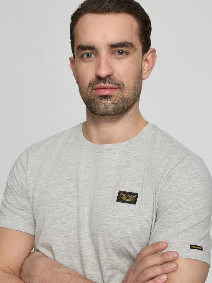 PME LEGEND Heren Polo's & T-shirts Short Sleeve R-neck Guyver Tee Lichtgrijs - Foto 9