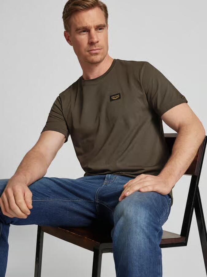 PME LEGEND Heren Polo's & T-shirts Short Sleeve R-neck Guyver Tee Grijs - Foto 9