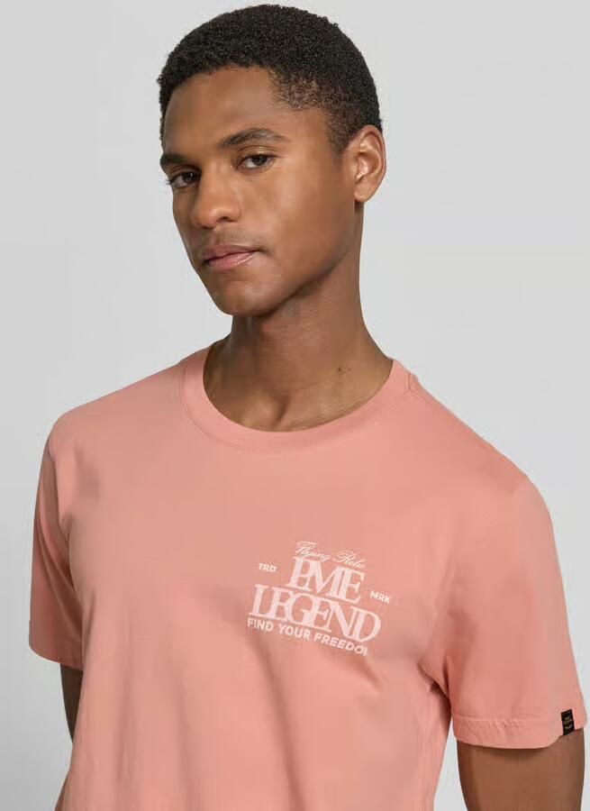 PME LEGEND Heren Polo's & T-shirts Short Sleeve R-neck Small Art Package B+t Only Perzik - Foto 7