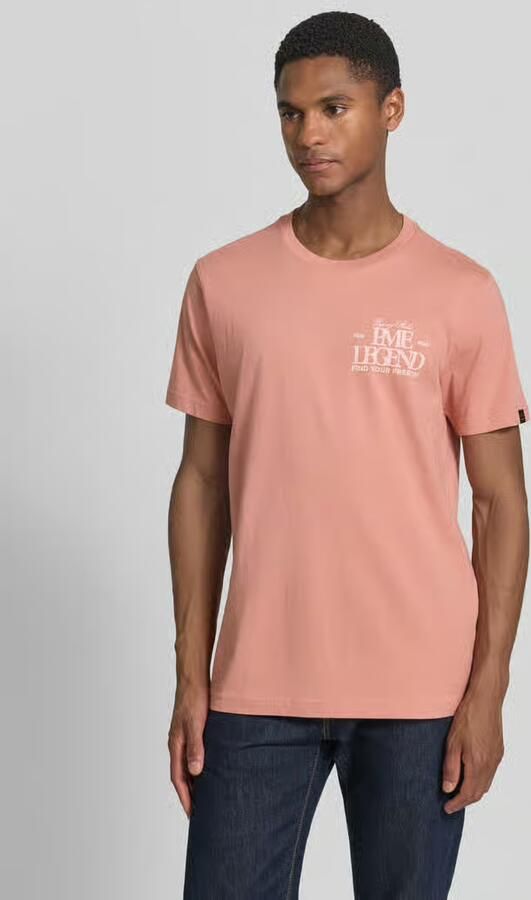 PME LEGEND Heren Polo's & T-shirts Short Sleeve R-neck Small Art Package B+t Only Perzik - Foto 11