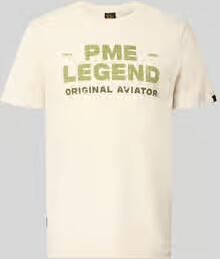 PME Legend regular fit T-shirt met logo gebroken wit - Foto 5