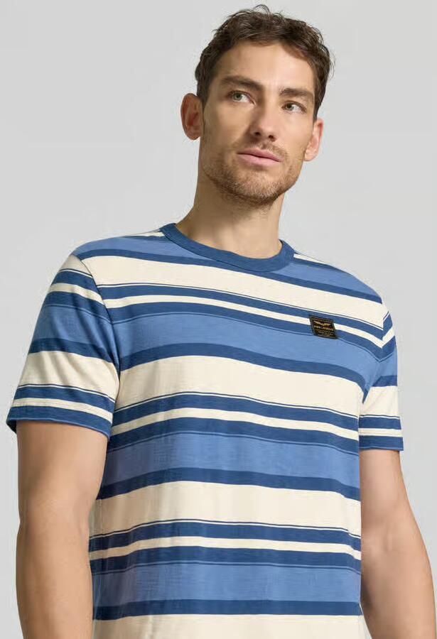 PME Legend T-shirt met ronde hals en labelstitching - Foto 2