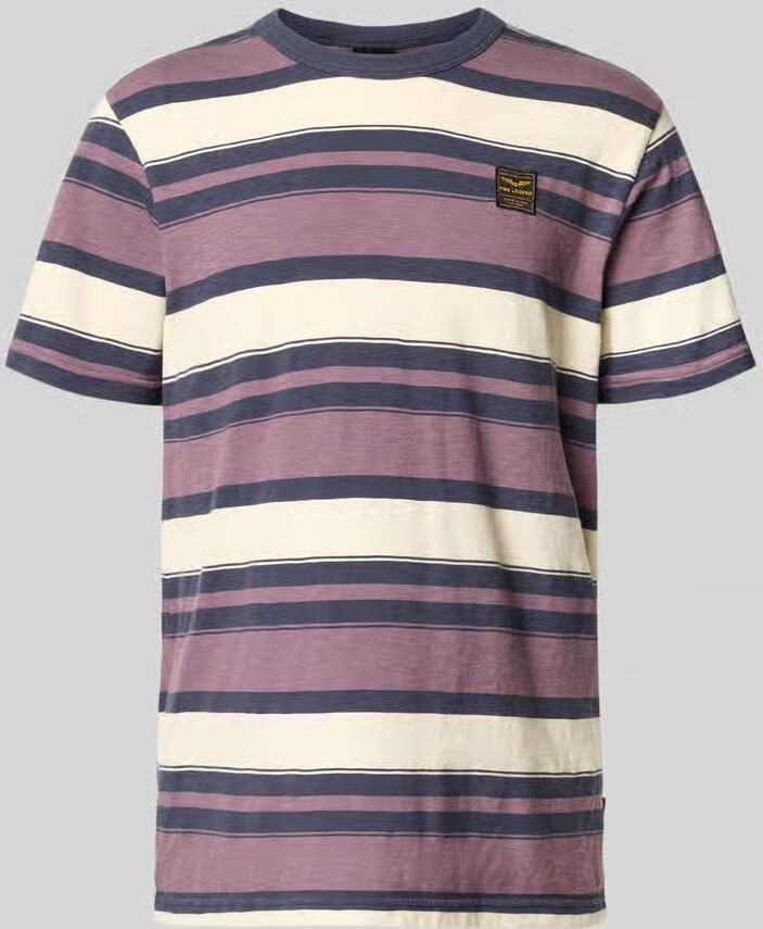 PME Legend T-shirt met ronde hals en labelstitching - Foto 5