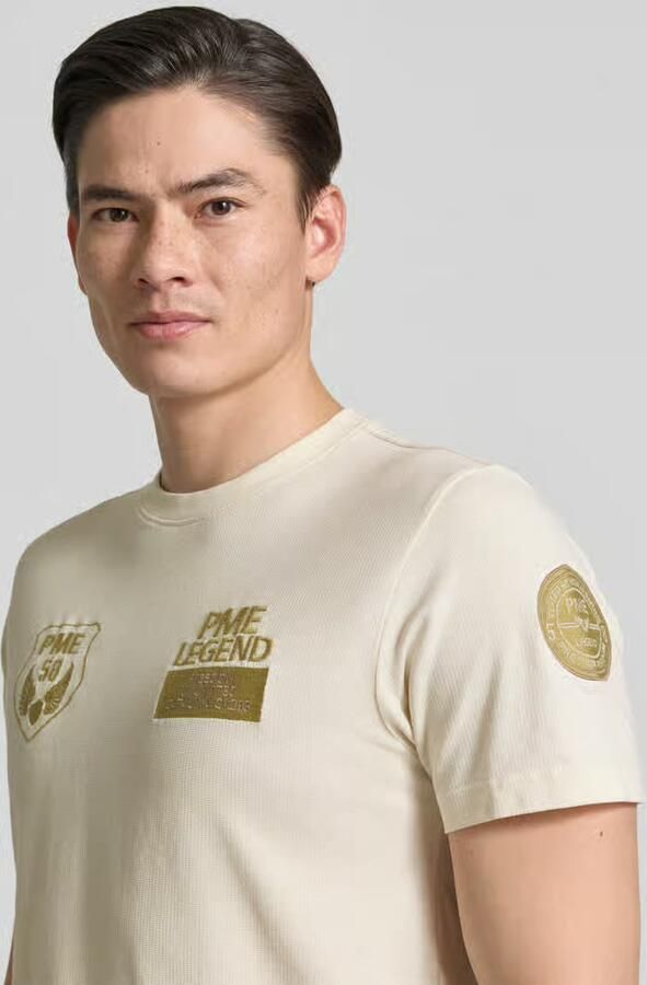 PME Legend T-shirt met ronde hals en stitchings - Foto 4
