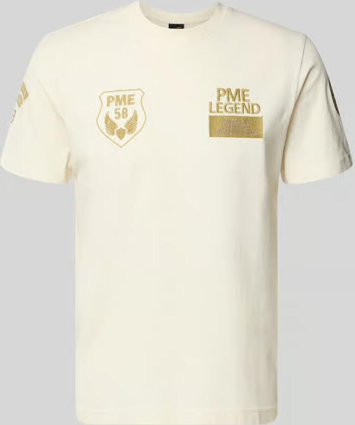 PME Legend T-shirt met ronde hals en stitchings - Foto 5