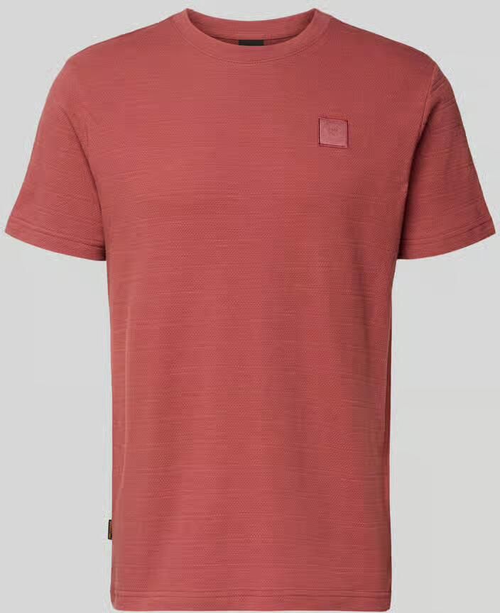 PME Legend regular T-shirt gebreid roodbruin - Foto 4