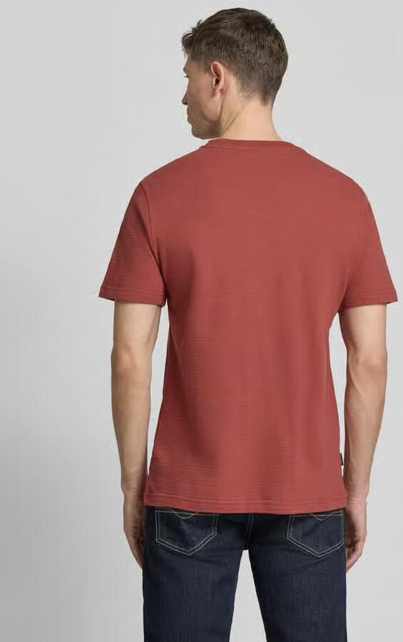 PME LEGEND T-shirt met jacquard streeppatroon - Foto 5
