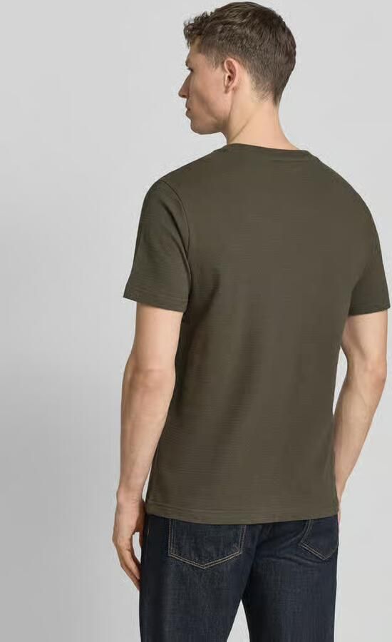 PME LEGEND Heren Polo's & T-shirts Jacquard Striped Olijf - Foto 11