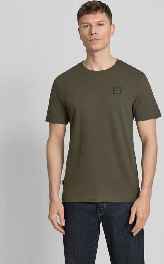 PME LEGEND Heren Polo's & T-shirts Jacquard Striped Olijf - Foto 10
