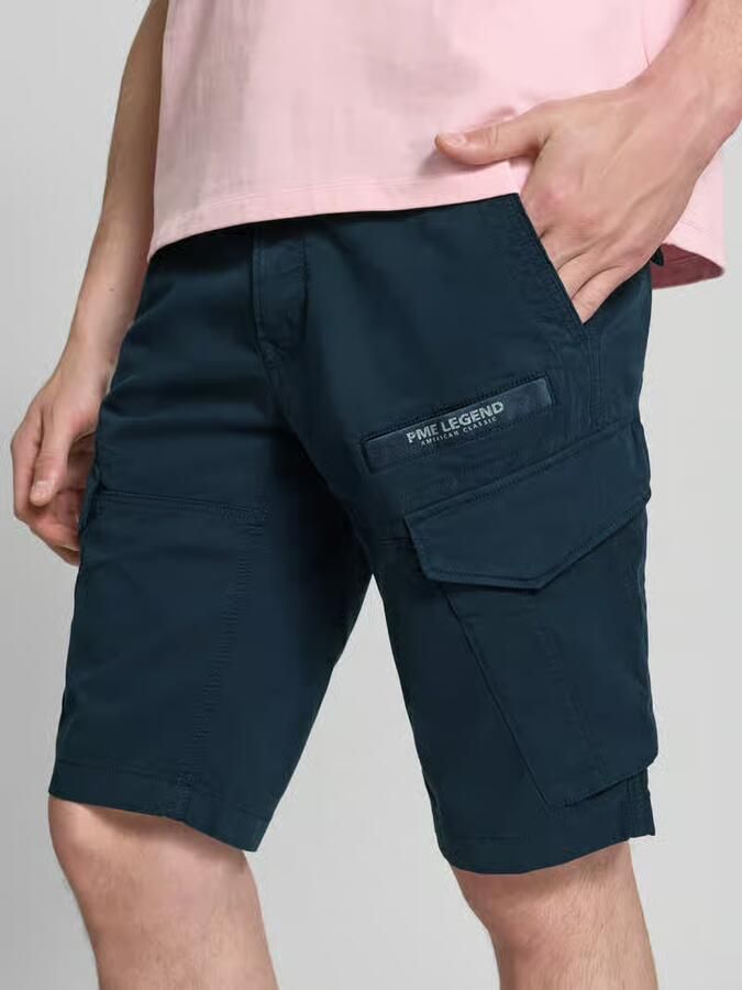 PME LEGEND Heren Broeken Nordrop Cargo Shorts Stretch Twill Donkerblauw - Foto 11