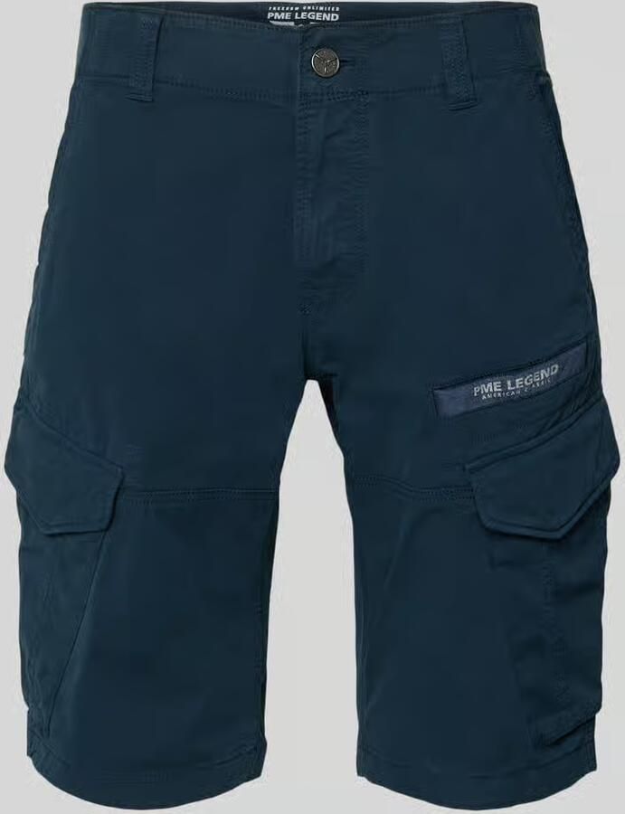 PME LEGEND Heren Broeken Nordrop Cargo Shorts Stretch Twill Donkerblauw - Foto 9