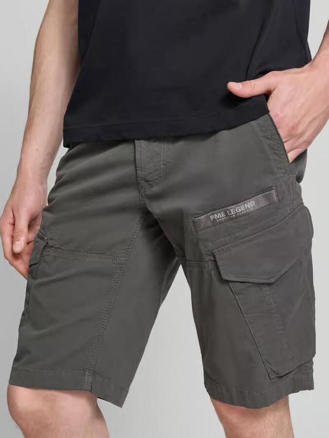 PME Legend tapered fit cargo bermuda s met klepzakken model 'Nordrop' - Foto 5