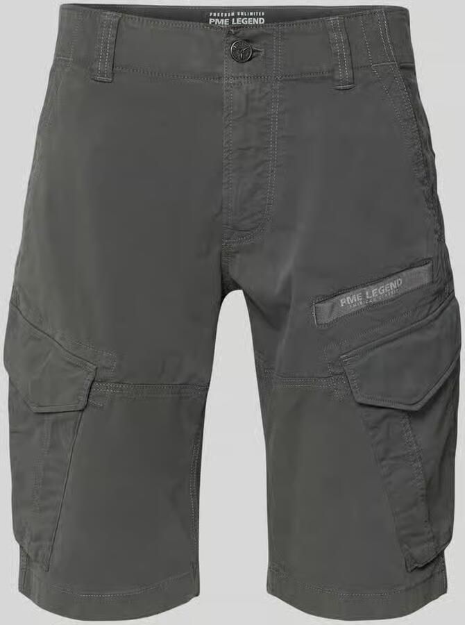 PME Legend tapered fit cargo bermuda s met klepzakken model 'Nordrop' - Foto 6