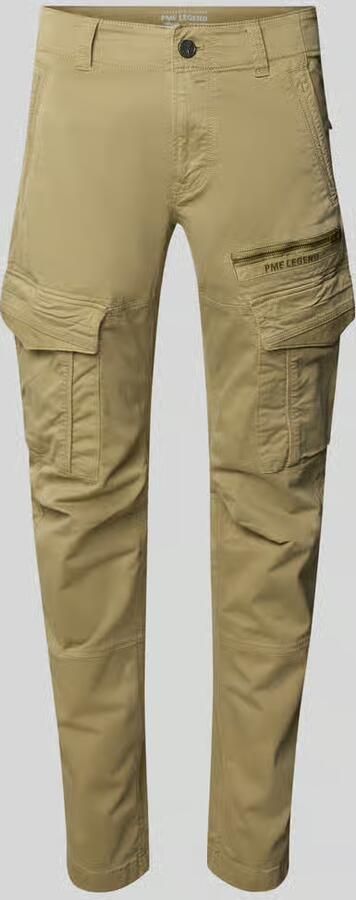 PME Legend tapered fit cargobroek met labelstitching - Foto 5