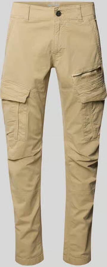 PME Legend tapered fit cargobroek met labelstitching - Foto 6