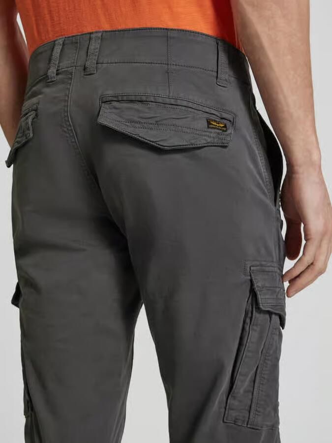 PME Legend tapered fit cargobroek met labelstitching - Foto 2