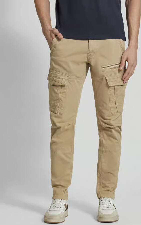PME Legend tapered fit cargobroek met labelstitching - Foto 7