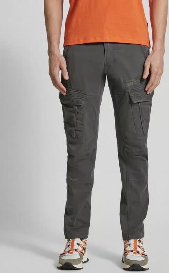 PME Legend tapered fit cargobroek met labelstitching - Foto 2