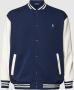 POLO Ralph Lauren Big & Tall +size sweatvest met contrastbies cruise navy clubhouse cream - Thumbnail 2