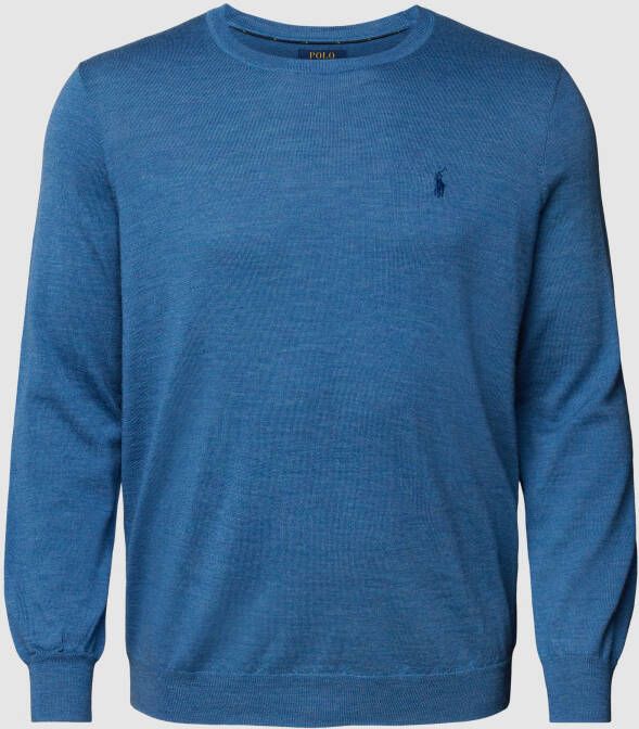 Polo Ralph Lauren Big & Tall PLUS SIZE gebreide pullover met logostitching