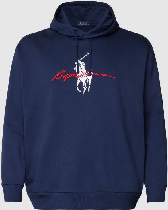Polo Ralph Lauren Big & Tall PLUS SIZE hoodie met labelstitching