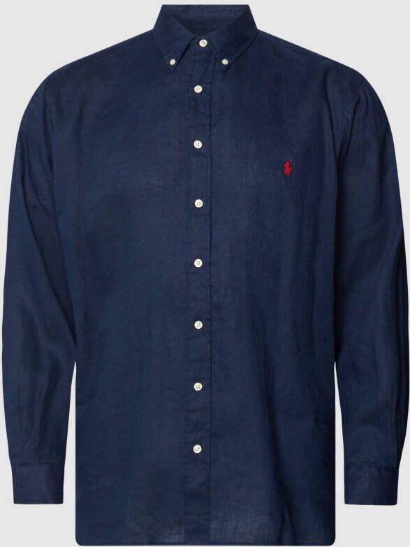 Polo Ralph Lauren Big & Tall PLUS SIZE linnen overhemd met logostitching