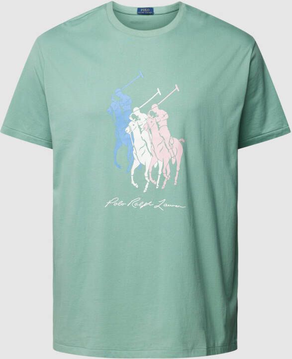 Polo Ralph Lauren Big & Tall PLUS SIZE T-shirt met label- en motiefprint