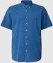 POLO Ralph Lauren Big & Tall +size regular fit overhemd met textuur dark indigo - Thumbnail 2