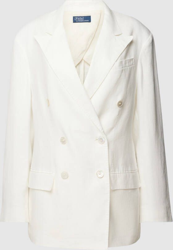Polo Ralph Lauren Blazer van reverskraag van puur linnen