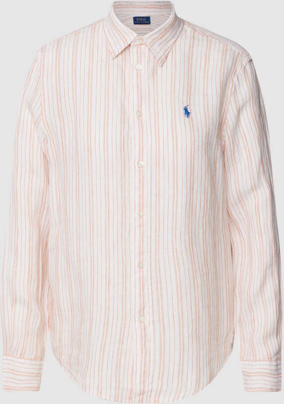 Polo Ralph Lauren Blouse van linnen met streepmotief