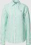 Polo Ralph Lauren Groene relaxed fit gestreepte linnen shirt Green Dames - Thumbnail 1