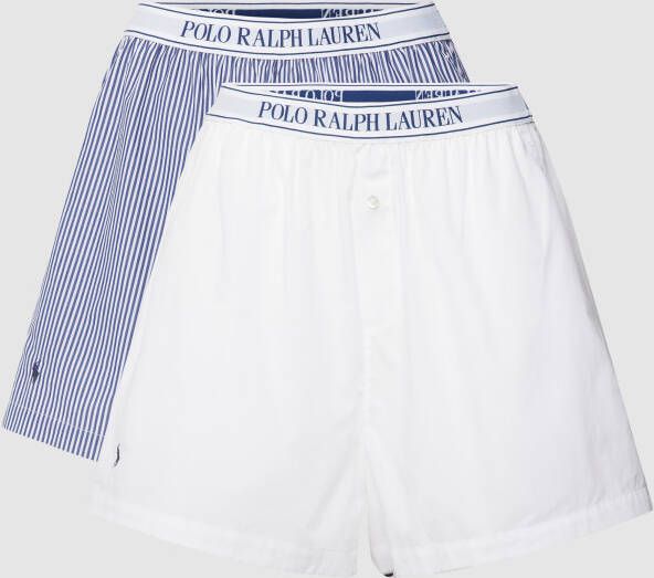 Polo Ralph Lauren Korte pyjamabroek met elastische band met logo - Foto 1