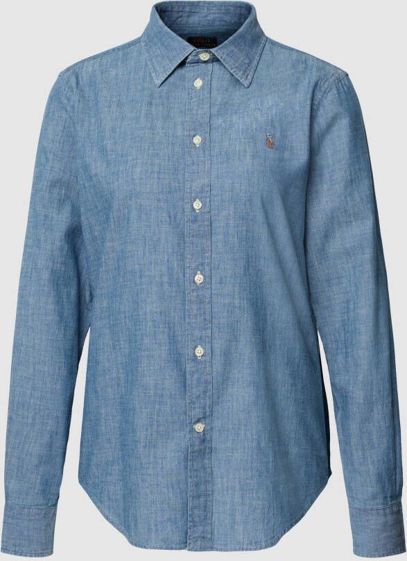 Polo Ralph Lauren Classic fit blouse in denim-look model 'CHAMBRAY'