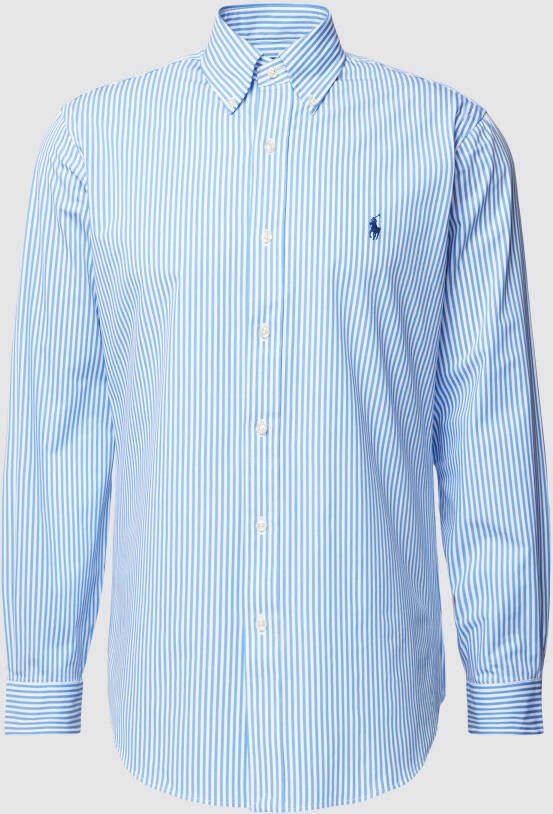 Polo Ralph Lauren Slim fit vrijetijdsoverhemd met streepmotief en logostitching
