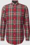 Ralph Lauren Geruite Overhemd Maat L Kleur: 6134 Rood Groen Multi Rood Dames - Thumbnail 1
