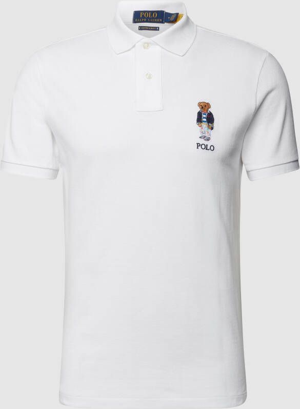 Polo Ralph Lauren Custom slim fit poloshirt met labeldetails