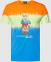 Polo Ralph Lauren Tye Dye Bear Logo T-Shirt Multicolor Heren - Thumbnail 1