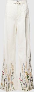 Polo Ralph Lauren Flared cut stoffen broek met bloemenprint
