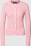 Polo Ralph Lauren Gebreide Cardigan met Logo Borduursel Pink Dames - Thumbnail 2