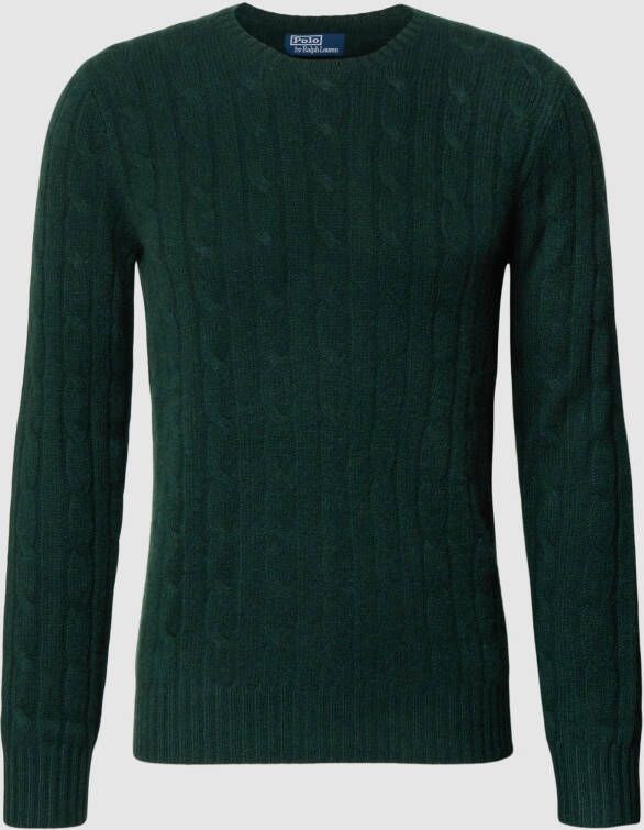 Polo Ralph Lauren Gebreide pullover met kabelpatroon model 'CABLE'