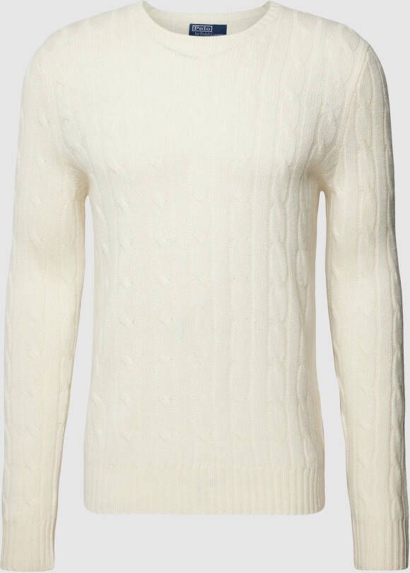 Polo Ralph Lauren Gebreide pullover met kabelpatroon model 'CABLE'