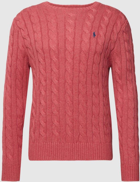 Polo Ralph Lauren Gebreide pullover met kabelpatroon model 'DRIVER'