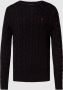 Polo Ralph Lauren Zwarte Katoenen Sweatshirt van Ralph Lauren Zwart Heren - Thumbnail 1