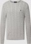 Polo Ralph Lauren Gebreide pullover met kabelpatroon model 'DRIVER' - Thumbnail 1